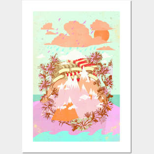 PASTEL ISLAND Posters and Art